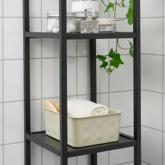 IKEA NOJIG Organizator, plastic/bej, 20x25x10 cm