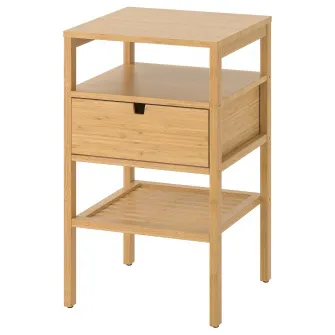 IKEA NORDKISA Noptiera, bambus, 40x40 cm