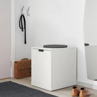 IKEA NORDLI Comoda, alb, 40x54 cm
