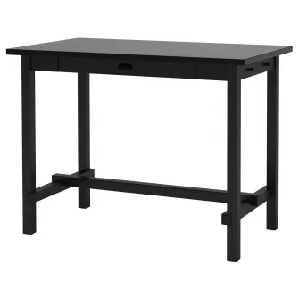 IKEA NORDVIKEN Masa bar, negru, 140x80x105 cm