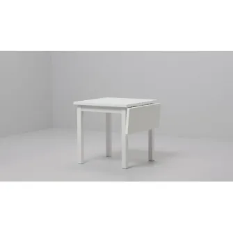 IKEA NORDVIKEN / NORDVIKEN Masa + 2 scaune, alb/alb, 74/104x74 cm