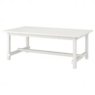 IKEA NORDVIKEN Masa extensibila, alb, 210/289x105 cm