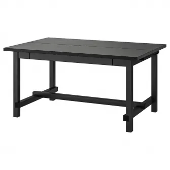 IKEA NORDVIKEN Masa extensibila, negru, 152/223x95 cm
