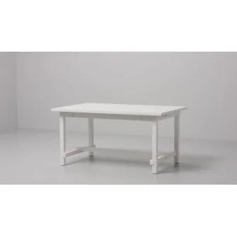 IKEA NORDVIKEN / SKOGSBO Masa + 4 scaune, negru/maro-i, 152/223 cm
