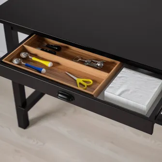 IKEA NORDVIKEN / NORDVIKEN Masa bar+4 scaune, negru/negru