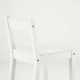IKEA NORDVIKEN Scaun bar cu spatar, inaltimea blatului/alb, 62 cm