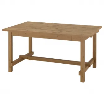 IKEA NORDVIKEN Masa extensibila, aspect antichizat, 152/223x95 cm
