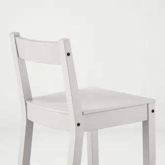 IKEA NORDVIKEN Scaun bar cu spatar, alb, 75 cm