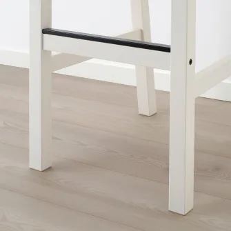 IKEA NORDVIKEN Scaun bar cu spatar, alb, 75 cm