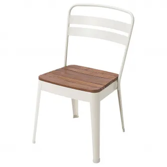 IKEA NORRMANSÖ Scaun exterior, interior/exterior bej/acacia