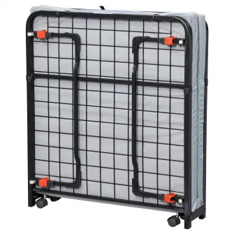 IKEA NORRUDDEN Pat pliant, negru, 80x193 cm