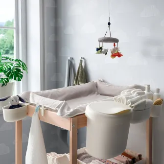 IKEA ÖNSKLIG Cos depozitare masa infasat, 4 buc., alb