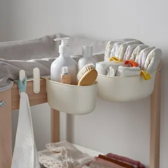 IKEA ÖNSKLIG Cos depozitare masa infasat, 4 buc., alb