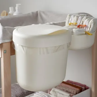 IKEA ÖNSKLIG Cos depozitare masa infasat, 4 buc., alb
