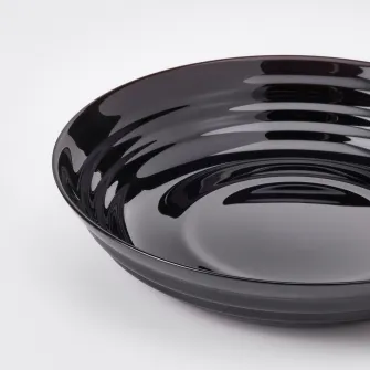 IKEA NÄTBARB Farfurie adanca, negru, 19 cm