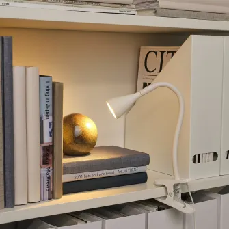 IKEA NÄVLINGE Lampa LED+clema, alb