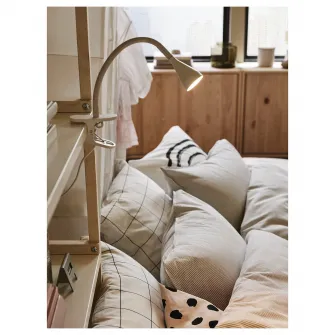 IKEA NÄVLINGE Lampa LED+clema, alb