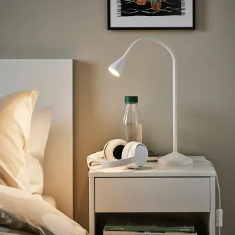 IKEA NÄVLINGE Veioza birou LED, alb