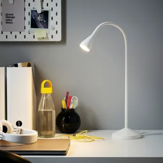 IKEA NÄVLINGE Veioza birou LED, alb