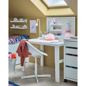 IKEA NÄVLINGE Veioza birou LED, alb