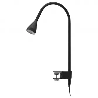 IKEA NÄVLINGE Aplica LED/spot clema, negru