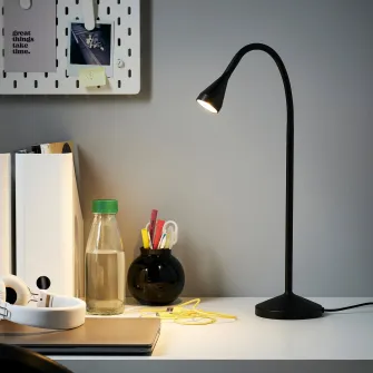 IKEA NÄVLINGE Veioza birou LED, negru