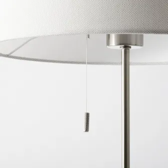 IKEA NYFORS Lampadar, nichelat alb
