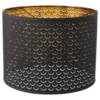 IKEA NYMÖ Abajur, negru/alama, 44 cm