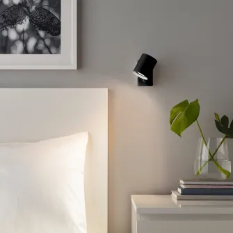 IKEA NYMÅNE Aplica/veioza, inst. fixa, antracit