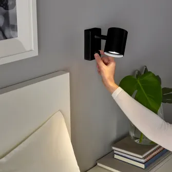 IKEA NYMÅNE Aplica/veioza, inst. fixa, antracit
