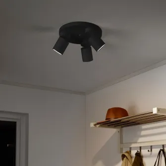 IKEA NYMÅNE Plafoniera 3 spoturi, antracit