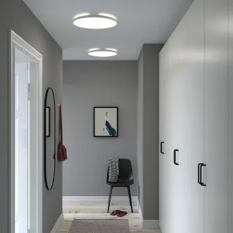 IKEA NYMÅNE Plafoniera LED, alb, 45 cm