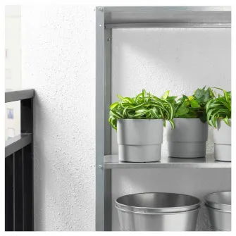 IKEA NYPON Ghiveci, interior/exterior gri, 12 cm