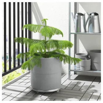 IKEA NYPON Ghiveci, interior/exterior gri, 32 cm