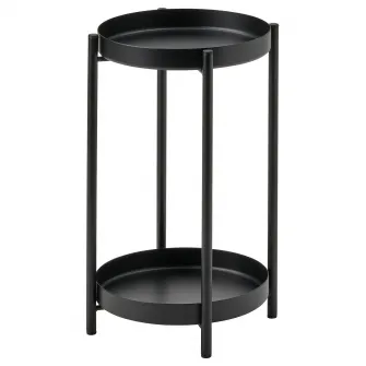IKEA OLIVBLAD Suport plante, interior/exterior negru, 35 cm