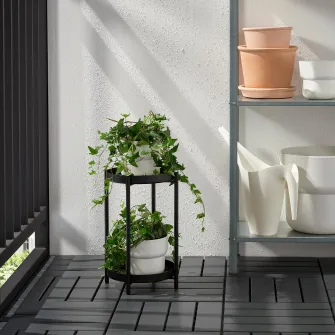 IKEA OLIVBLAD Suport plante, interior/exterior negru, 35 cm