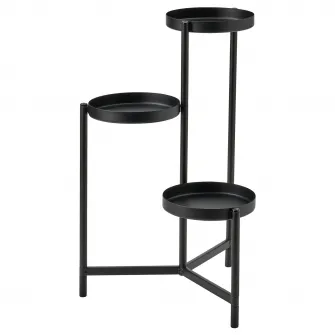IKEA OLIVBLAD Suport plante, interior/exterior negru, 58 cm