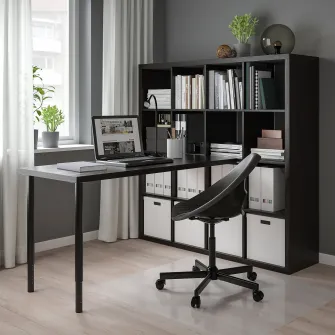 IKEA OLOV Picior, reglabil, negru