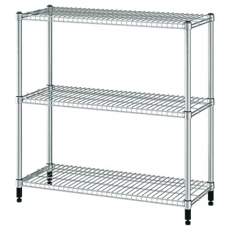 IKEA OMAR Etajera, galvanizat, 92x36x94 cm