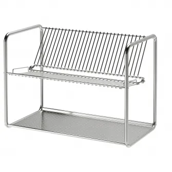 IKEA ORDNING Suport vesela, inox, 50x27x36 cm