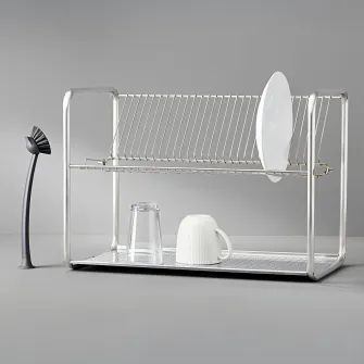 IKEA ORDNING Suport vesela, inox, 50x27x36 cm
