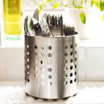 IKEA ORDNING Suport tacamuri, inox, 13.5 cm
