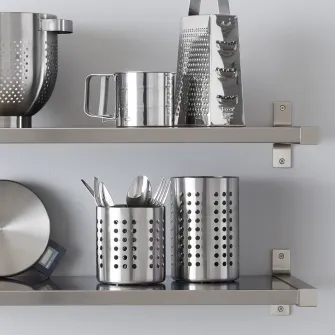IKEA ORDNING Suport ustensile bucatarie, inox, 18 cm