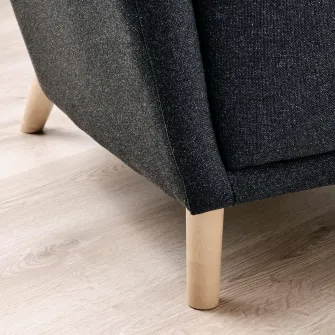 IKEA OSKARSHAMN Scaun cu brate, Gunnared negru-gri
