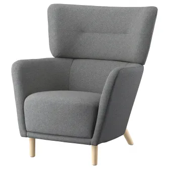 IKEA OSKARSHAMN Scaun cu brate, Tibbleby bej/gri