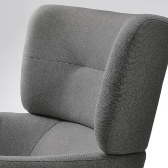IKEA OSKARSHAMN Scaun cu brate, Tibbleby bej/gri