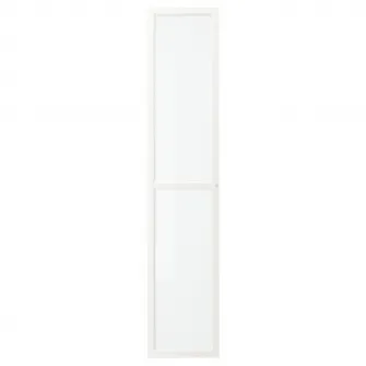 IKEA OXBERG Usa sticla, alb, 40x192 cm