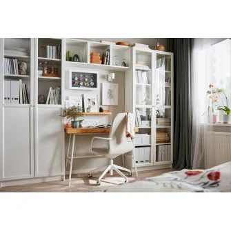 IKEA OXBERG Usa sticla, alb, 40x192 cm