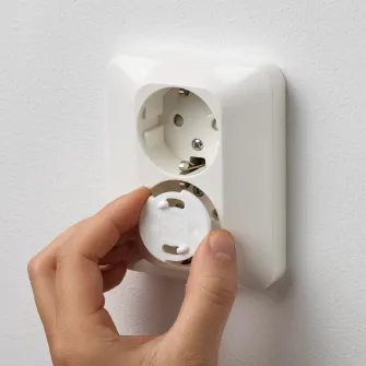 IKEA PATRULL Protectie priza, alb