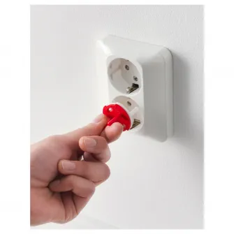 IKEA PATRULL Protectie priza, alb